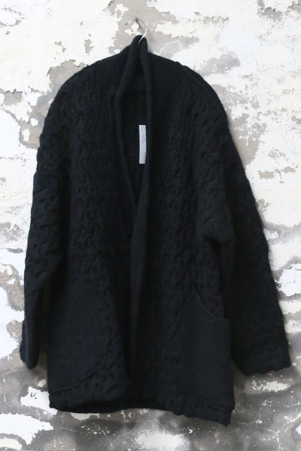 DEVOA Spring/Summer 2025 Knit Sweater/Cardigan (Made in Japan) DVA-KTS-NCML-BLACK